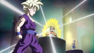 Hatchiyack vs Saiyan Warriors  DBZ OVA [upl. by Apostles]