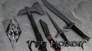 Skyrim Mod The Hobbit LOTR  Weapon Pack [upl. by Akiraa]