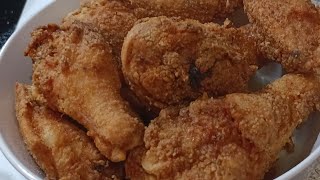 6 INGREDIENTS FRIED CHICKEN WINGS amp LEGS  DINNER [upl. by Selinda]