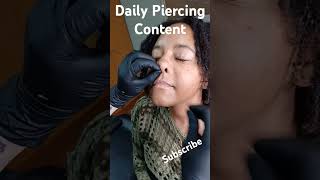 piercing piercingartist nosepiercing septumpiercing newyork brave talent piercings [upl. by Eittod]