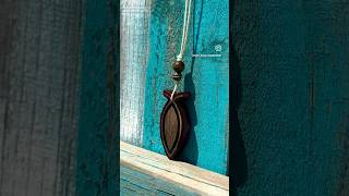 Ichthys fish pendant necklace made from black walnut and red epoxy resin resinartjewelry [upl. by Mcgraw337]