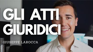 GLI ATTI GIURIDICI  ⏳ DIRITTO PRIVATO IN 3 MINUTI ⌛️diritto privato lezioni [upl. by Meehyrb]