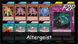 ALTERGEIST 2024  F2PP2W Deck Analysis amp Testing YuGiOh Duel Links [upl. by Leede]