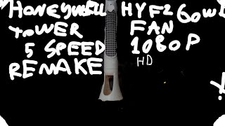 Honeywell HYF260WC Quietset Tower Fan 5 speed 2021 remake [upl. by Llenna]