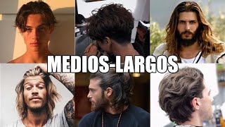 MEJORES CORTES de PELO MEDIO y LARGO para HOMBRE  MODA AESTHETIC 2022 [upl. by Ydnamron448]