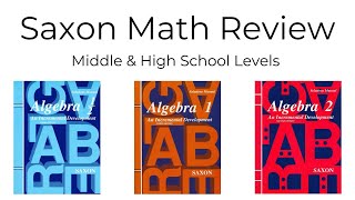 Saxon Math Algebra 12 1 amp 2 [upl. by Geoff]