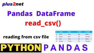 Reading data from CSV file and creating Pandas DataFrame using readcsv in Python with options [upl. by Ailana]