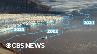 How melting Arctic glaciers contribute to rising sea levels [upl. by Ekihc]