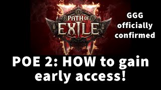 Path of Exile 2 GGG officially announced HOW to gain early access to POE 2 [upl. by Ankeny]