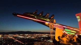 Crazy Rollercoaster on Stratosphere Tower LAS VEGAS [upl. by Suoicserp]