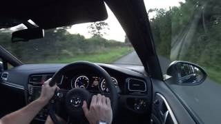 2016 vw mk7 golf r DSG B road sprint with ESC turned off [upl. by Aihtibat919]