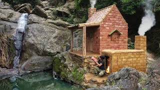 How I Built a Bushcraft Brick Kiln to Build a Dream House for Survival in the Wild Catch and Cook [upl. by Refotsirc]