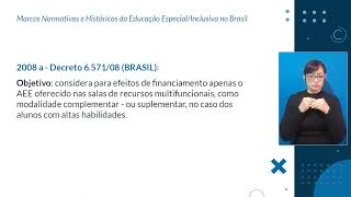 Marcos Normativos e Históricos da Educação Especial Inclusiva no Brasil [upl. by Truc599]