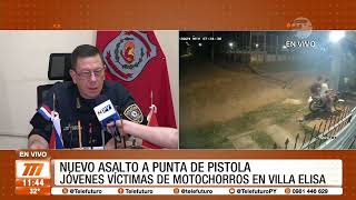 Dos jóvenes víctimas de motochorros en Villa Elisa [upl. by Arin]