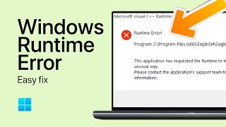 How To Fix Runtime Error in Windows 11 [upl. by Gwen]