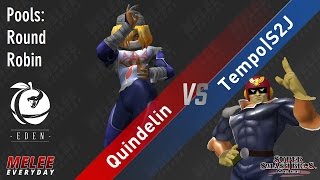 Eden  Quindelin Sheik vs Tempo  S2J Captain Falcon  SSBM  Singles Pools Round Robin [upl. by Shermy]