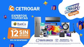 Cybermonday en Cetrogar del 04 al 06 de Noviembre aprovechá las mejores ofertas con BanCo [upl. by Drucie432]