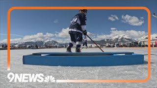 Pond hockey tournament set to begin at Dillon Reservoir [upl. by Keyser]