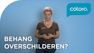 Kan ik behang overschilderen  Verfvragen en tips van de colora coach [upl. by Enovi207]