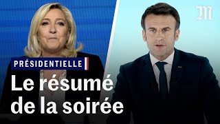 Présidentielle 2022 🇫🇷 Macron et Le Pen qualifiés les résultats et les déclarations [upl. by Innej]