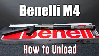 Benelli M4 Explained Safest way to Unload a shotgun [upl. by Akerdnahs]