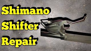 Gear Shifter Repair 🥰 Shimano Thumb shifter repair youtube youtubevideo youtubeviralvideo [upl. by Goldner]