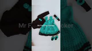 Woollen baby frock party wear dress fashion shortsfeed dress fashion ￼ [upl. by Aicekal]