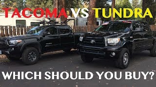 Tacoma vs Tundra  Which Should you Buy [upl. by Sandeep832]