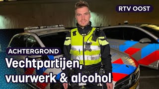 Mee met de politie in Enschede tijdens de jaarwisseling  RTV Oost [upl. by Allisurd422]