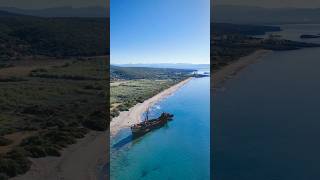 Seriously what IS this place Shipwreck Beach Gytheio Peloponnese Greece 🇬🇷 shorts [upl. by Piderit617]