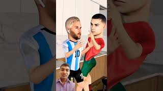 ronaldo and messi funny ronaldo messi funny cartoon [upl. by Adeehsar944]