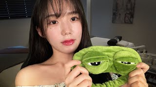 ASMR 잠이 오는 포근한 피부 관리샵 클렌징 스킨케어샵 롤플레이ㅣSkin Care Shop Roleplay Doing Your Skincare [upl. by Ettereve]