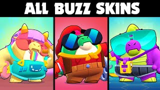 EVERY BUZZ SKIN  Brawl Stars Skin Spotlight [upl. by Nivk]