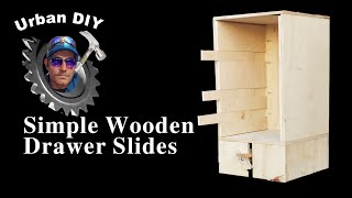 DIY  Wooden Drawer Slides [upl. by Giddings]