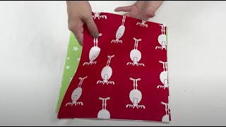 An Easy Christmas Sewing Project Using Fabric Scraps [upl. by Lraep]