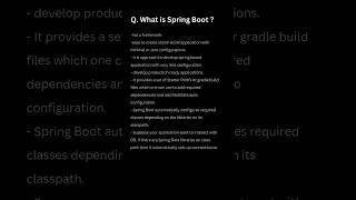 What is Spring boot springboot java springboot2024 java2024 [upl. by Morehouse568]