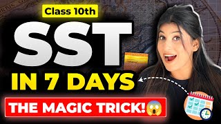 Complete SST in 7 days🔥 MY MAGIC TRICK of scoring 99 marks✅ Don’t miss this❌ [upl. by Taffy388]