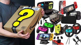 compré el PACK de ACCESORIOS para Nintendo Switch MÁS CARO de AMAZON 😐 [upl. by Adehsar81]