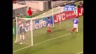 Epic Funny 2 Own Goals in 1 Football Match Fail by Pierre Issa France vs South Africa 1998 Soccer [upl. by Susi]