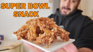 Der perfekte SUPER BOWL SNACK in nur 2 Minuten  Knusprige Zwiebelringe  Kochen mit Togi [upl. by Nede]