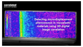 Detecting microdisplacement phenomenon in viscoelastic materials using 3D digital image correlation [upl. by Jair]