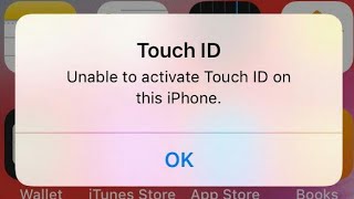 Unable to active touch id on this iphone problem error 😢😢 [upl. by Ateuqahs]