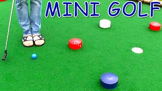 Our Longest Mini Golf Game Ever  Breaking Our Hole In One Record [upl. by Rellia]