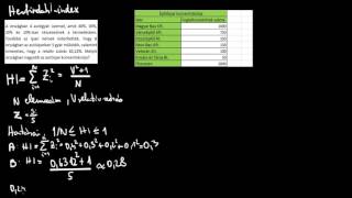 Statisztika 1  Corvinus  IV ea Herfindahl index számítása [upl. by Noired]