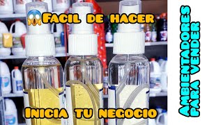 Como fabricar Ambientadores Caseros con solo 2 productos😱 Economico para negocio [upl. by Acire684]