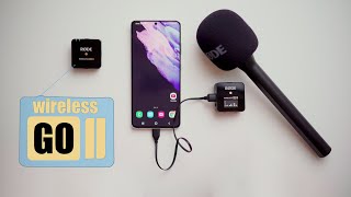 RODE WIRELESS GO II Connect to a mobile phone and how to use the Rode Interview Go [upl. by Solegnave171]