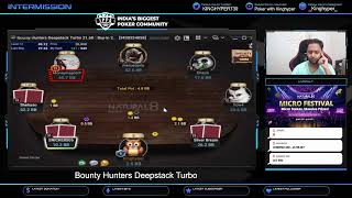 Natural8 India  Bounty Hunters Deepstack Turbo  Kinghyper [upl. by Eillak]