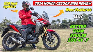 2024 All New Honda CB 200x Detailed Ride Review  Better Than Hero Xpulse 200 4v [upl. by Yesdnil794]