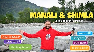 Shimla Manali Tour Plan  Shimla Manali Itinerary amp Shimla Manali Tour Budget  Shimla Manali Guide [upl. by Aerdnas]