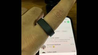 Gabit Smart Fitness Ring  Unboxing Setup and Initial Review [upl. by Nwahsid]